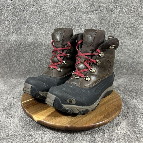 The North Face Chilkat II Luxe Mens Size 9 Black Brown Waterproof Winter Boots main image 11